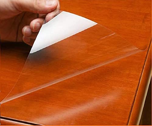 Self-Adhesive Clear Table Protective Film - Heat Resistant & Waterproof Dining Table Cover for Kitchen, Countertop, Wood Tables (24x48 Inch) - Perfect for Family Meals, Parties & Daily Protection