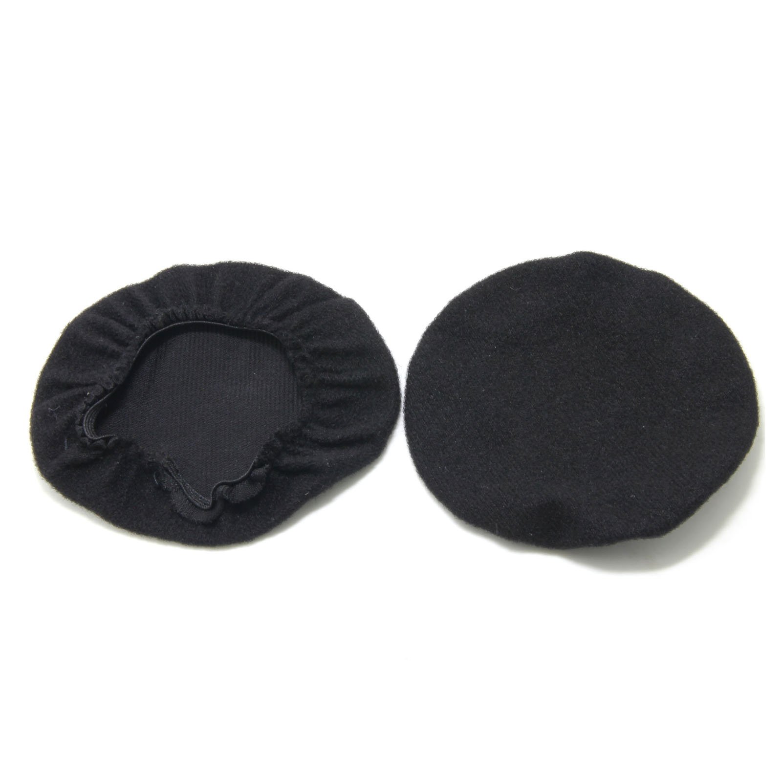 Ancable 2-Pairs Washable Headphone Earpad Covers - Soft Cloth Replacement Cushions for Over-Ear Headphones (Black) | Perfect for Gym Workouts, Aviation, Racing, Gaming & More