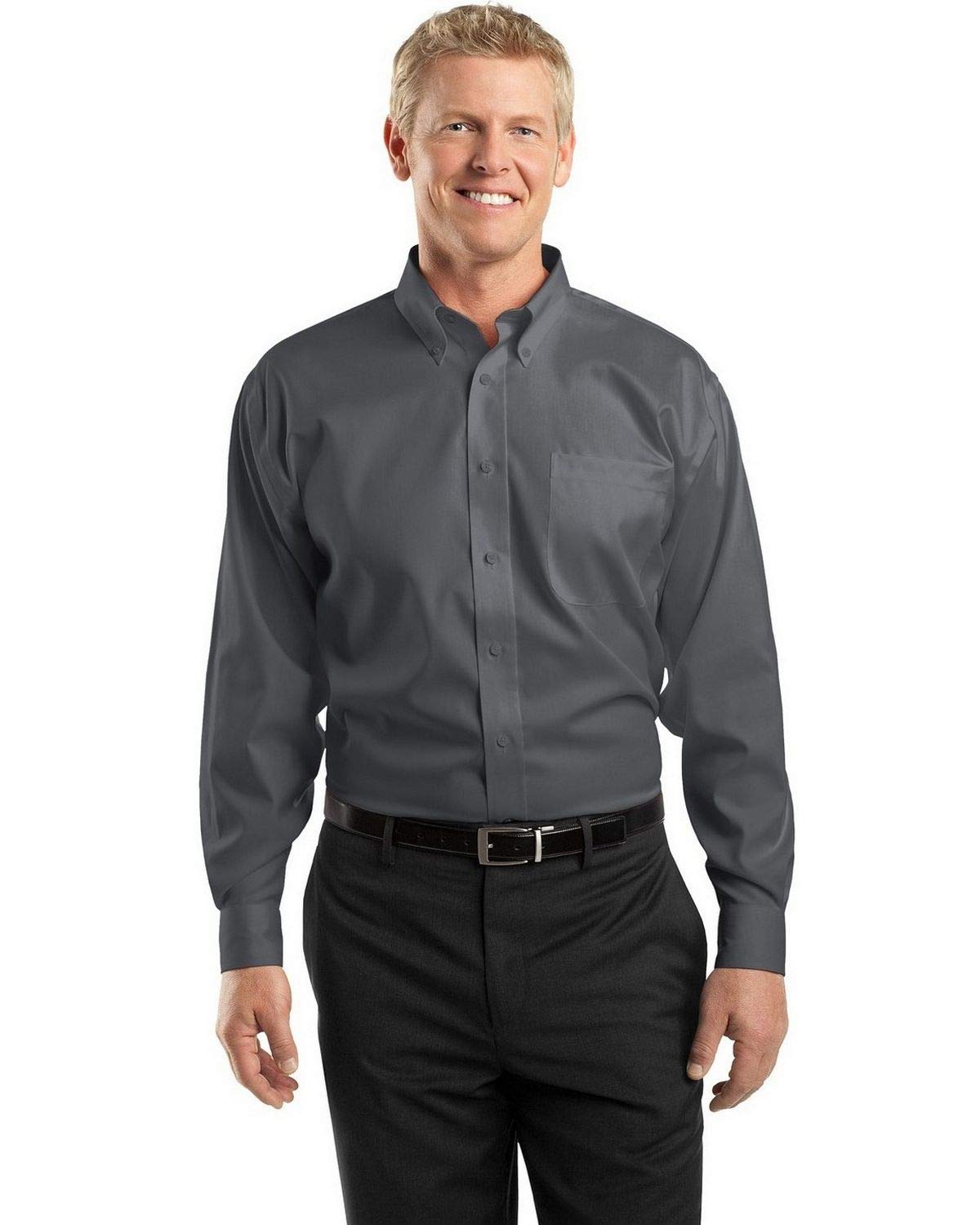 Red House Men's Non-Iron Pinpoint Oxford Shirt - Premium Wrinkle-Free Dress Shirt for Business, Office & Formal Occasions