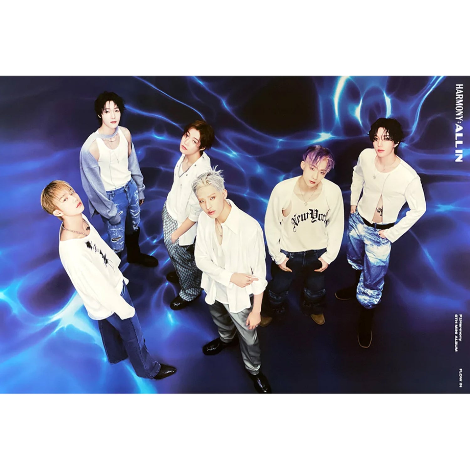 P1HARMONY 6th Mini Album 'HARMONY : ALL IN' Official Poster - Kpop Merchandise for Fans, Room Decor & Gift Idea