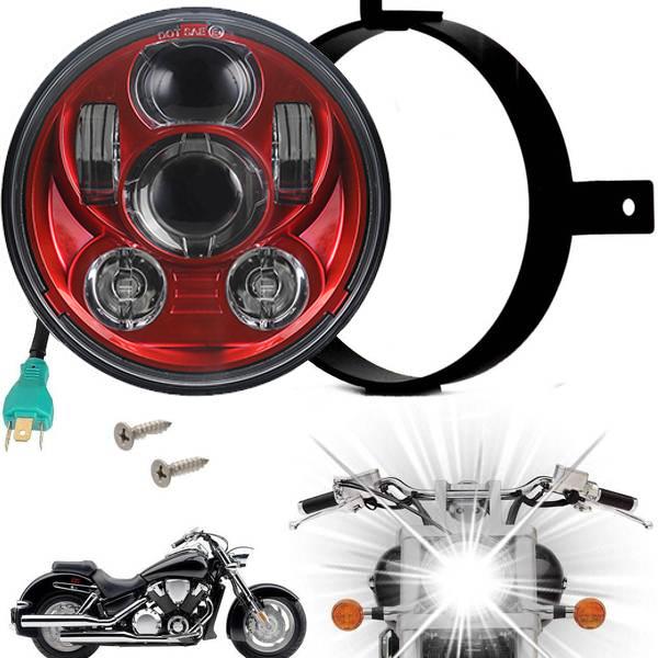 Eagle Lights Generation III LED Headlight Kit for Honda VTX 1300 & 1800 Motorcycles - High Brightness, Easy Installation with VTX Bracket & Hardware - Perfect for Night Riding and Enhanced Visibility