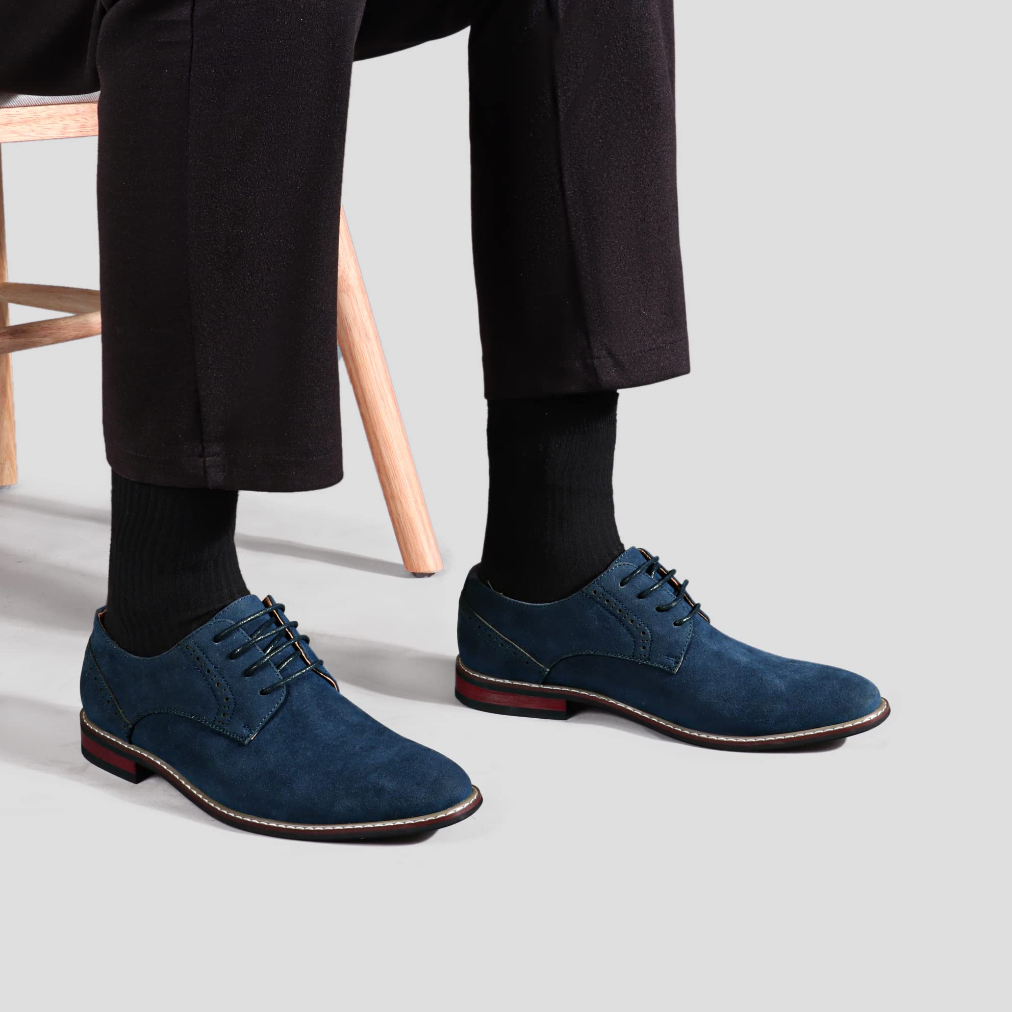 Mofri Men's Formal Cap Toe Oxford Dress Shoes - Comfortable Business & Wedding Shoes for Men - Perfect for Office, Parties & Special Occasions