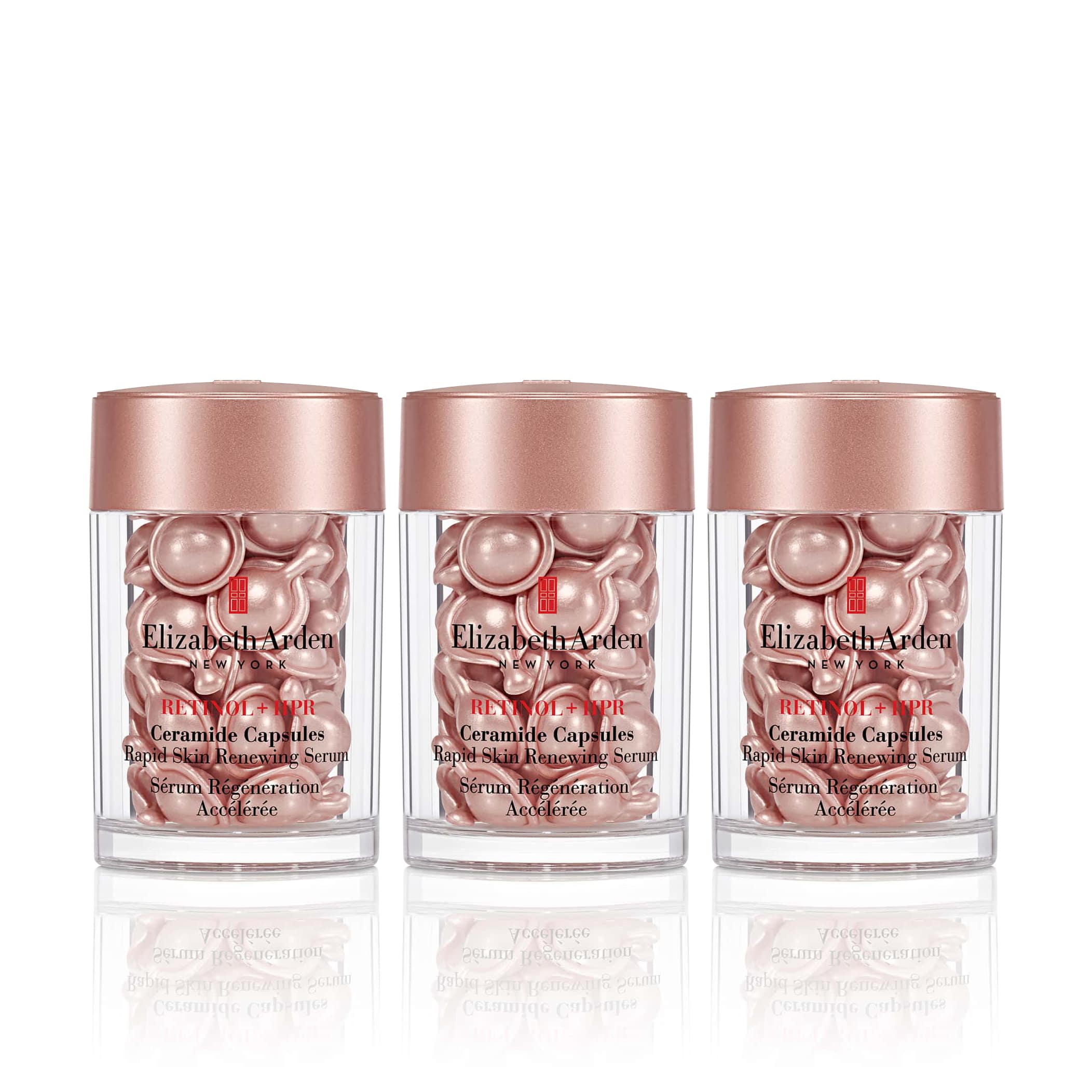 Retinol + HPR Ceramide Capsules - 90 Piece Rapid Skin Renewing Serum Set for Anti-Aging & Wrinkle Reduction - Perfect for Nighttime Skincare Routine & Dry Skin Treatment