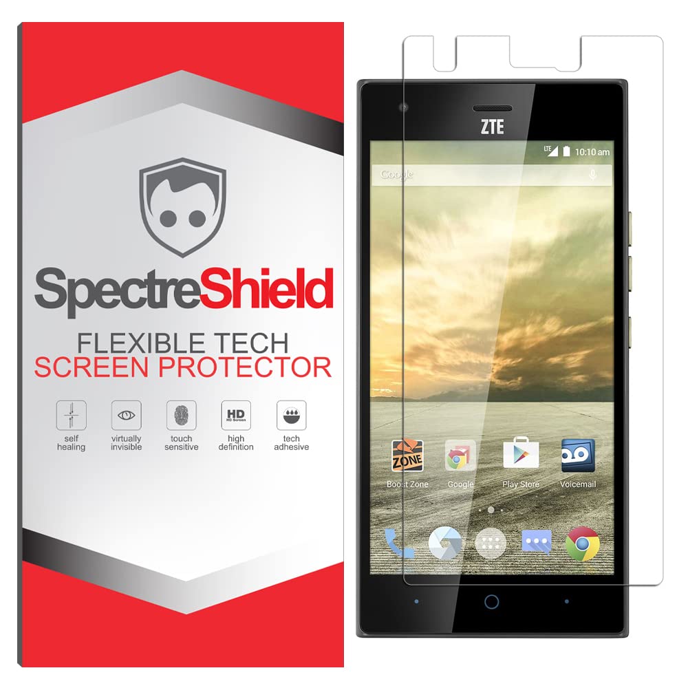 ZTE Warp Elite Screen Protector - Spectre Shield Case-Friendly Flexible TPU Film with Full Coverage Clear Protection | Perfect for Everyday Use, Travel & Outdoor Activities
