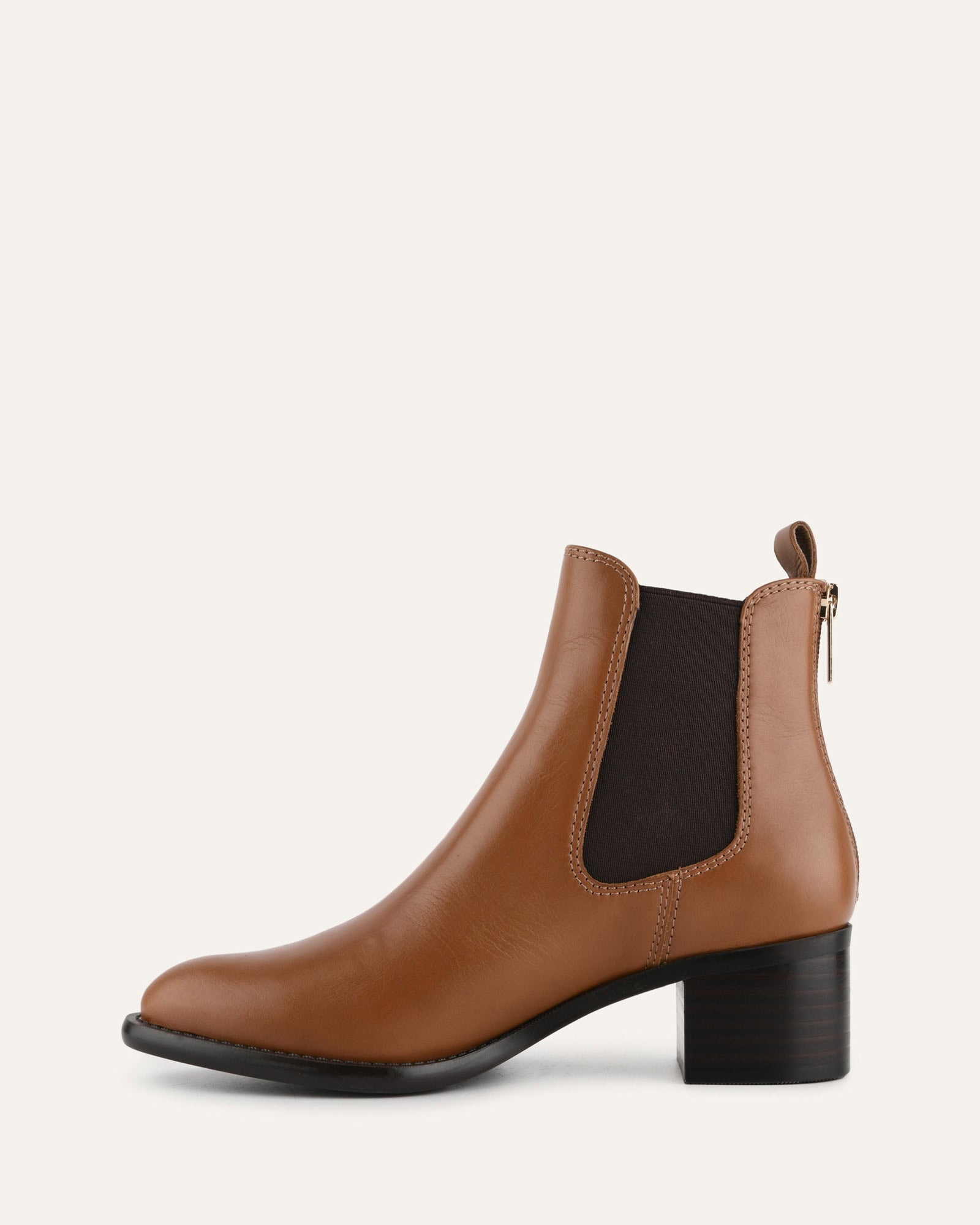 LUCAS Men's Mid Ankle Boots Dark Tan Leather - Comfortable Casual & Work Boots for Outdoor, Hiking, and Everyday Wear