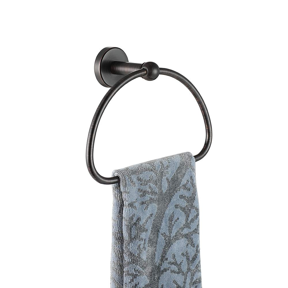 Oil Rubbed Bronze Towel Ring - 7