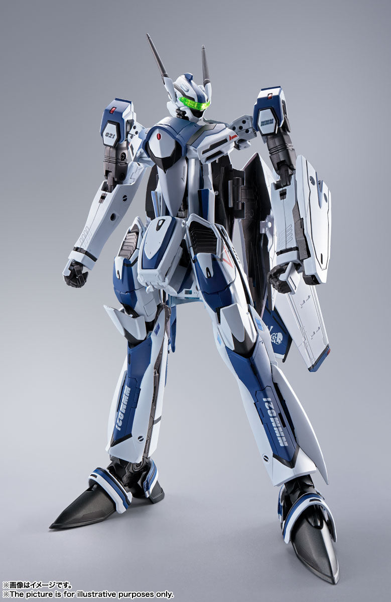 Bandai Macross Frontier DX Chogokin VF-25 Messiah Valkyrie Diecast Action Figure - Worldwide Anniversary Edition - Collectible Anime Robot Toy for Display & Gifting
