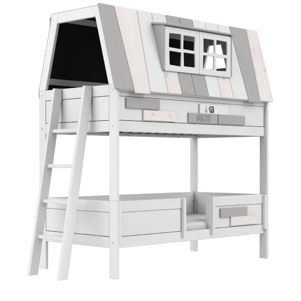 90x200 cm Bunk Bed for Kids & Teens - My Hangout - Perfect for Small Bedrooms, Dorms & Sleepovers