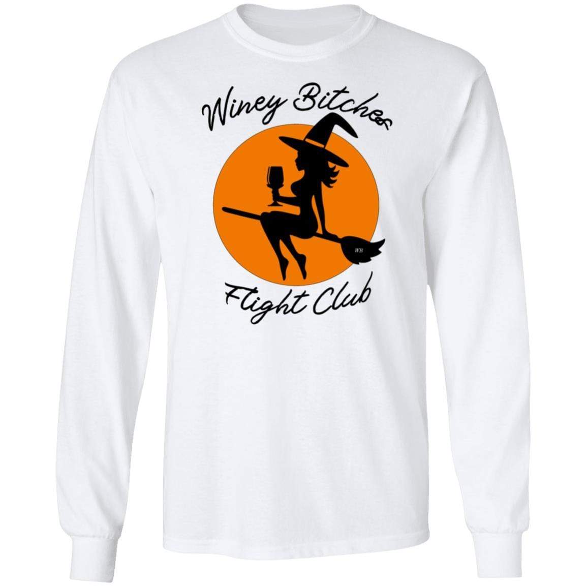 WineyBitches.Co Ultra Soft Cotton T-Shirt for Women | Wine Lovers Flight Club Tee | Perfect for Wine Tasting, Girls Night Out & Casual Wear