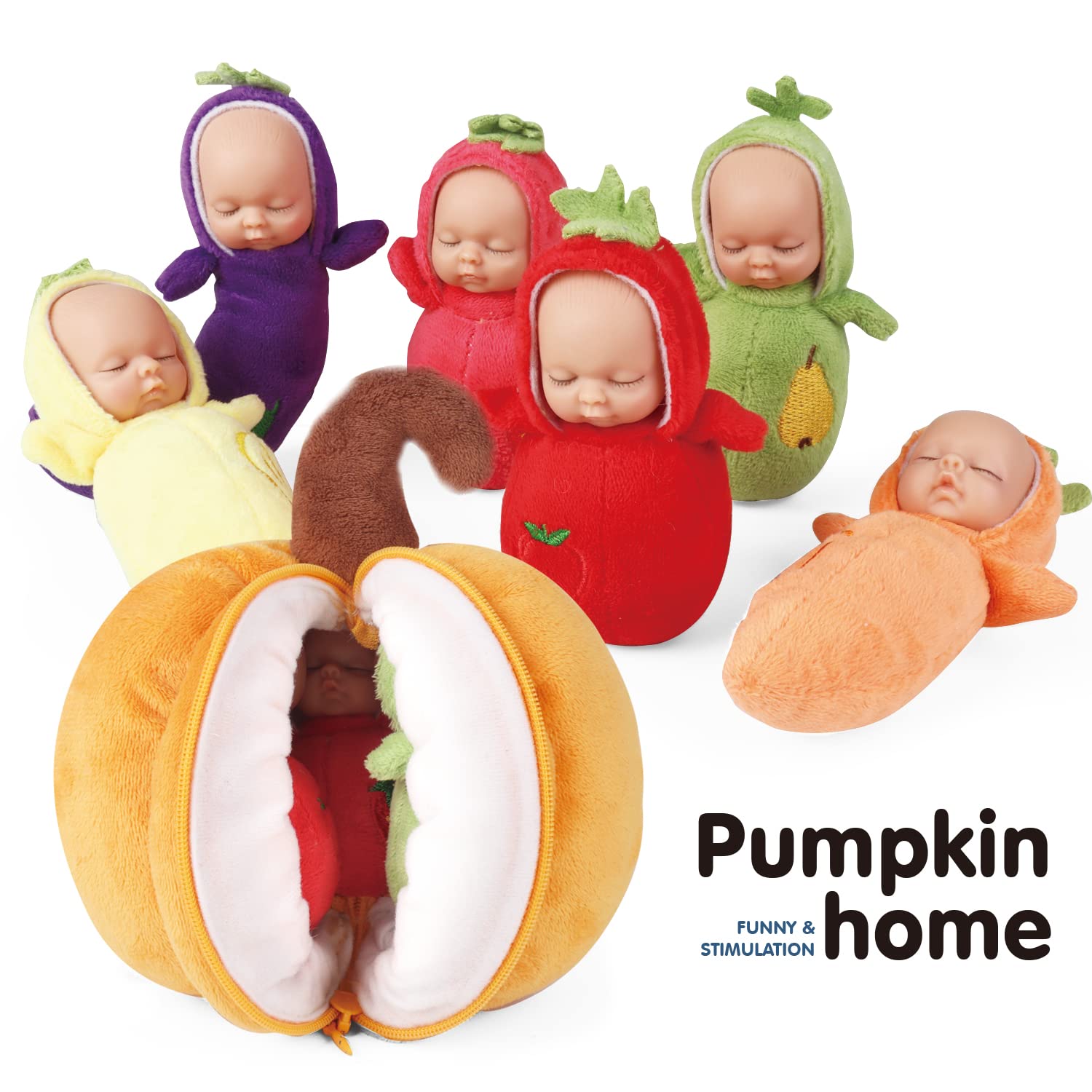 4 Inch Mini Baby Dolls Playset - 6 Soft Realistic Baby Dolls with Storage Bag for Toddlers | Perfect for Pretend Play, Daycare, and Gift Giving