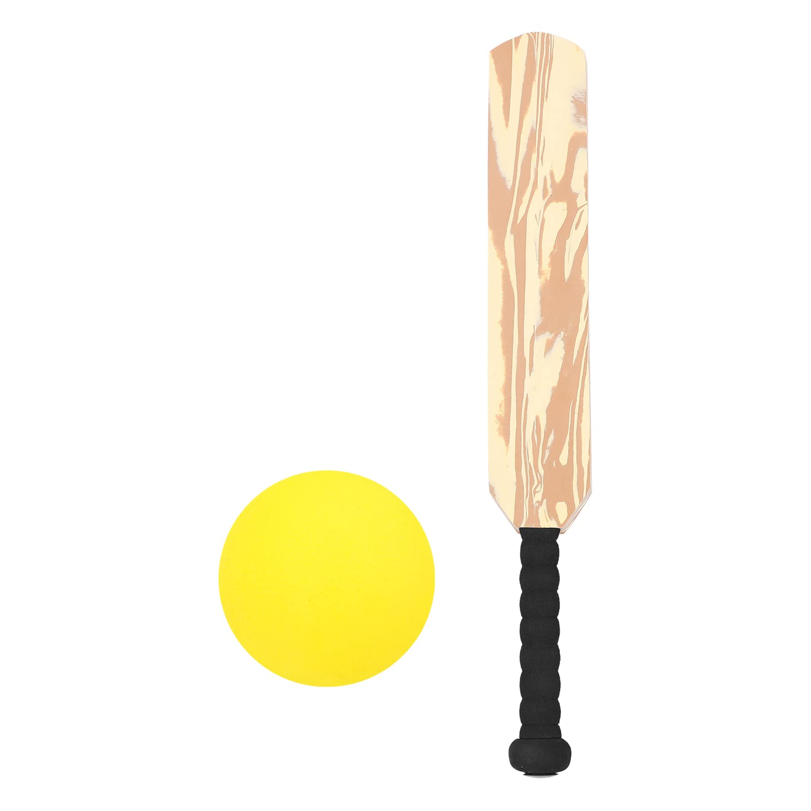 STOBOK Baseball Toy Set for Kids - 1 Cricket Ball, Baseball Bat & Balls for Outdoor Sports Training | Parent-Child Interactive Game | Perfect for Backyard Play, Birthday Gifts & Team Practice (Yellow)