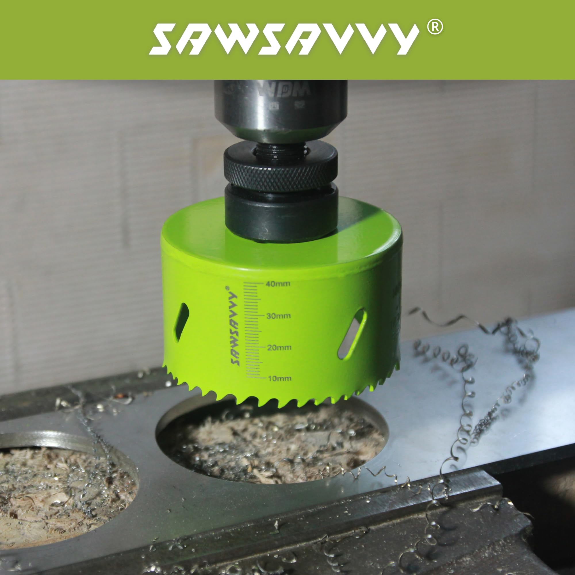 4 Inch Bi-Metal Hole Saw for Wood, Metal & Drywall - Hex Shank Drill Bit for DIY & Construction