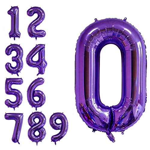 Purple 0 Number