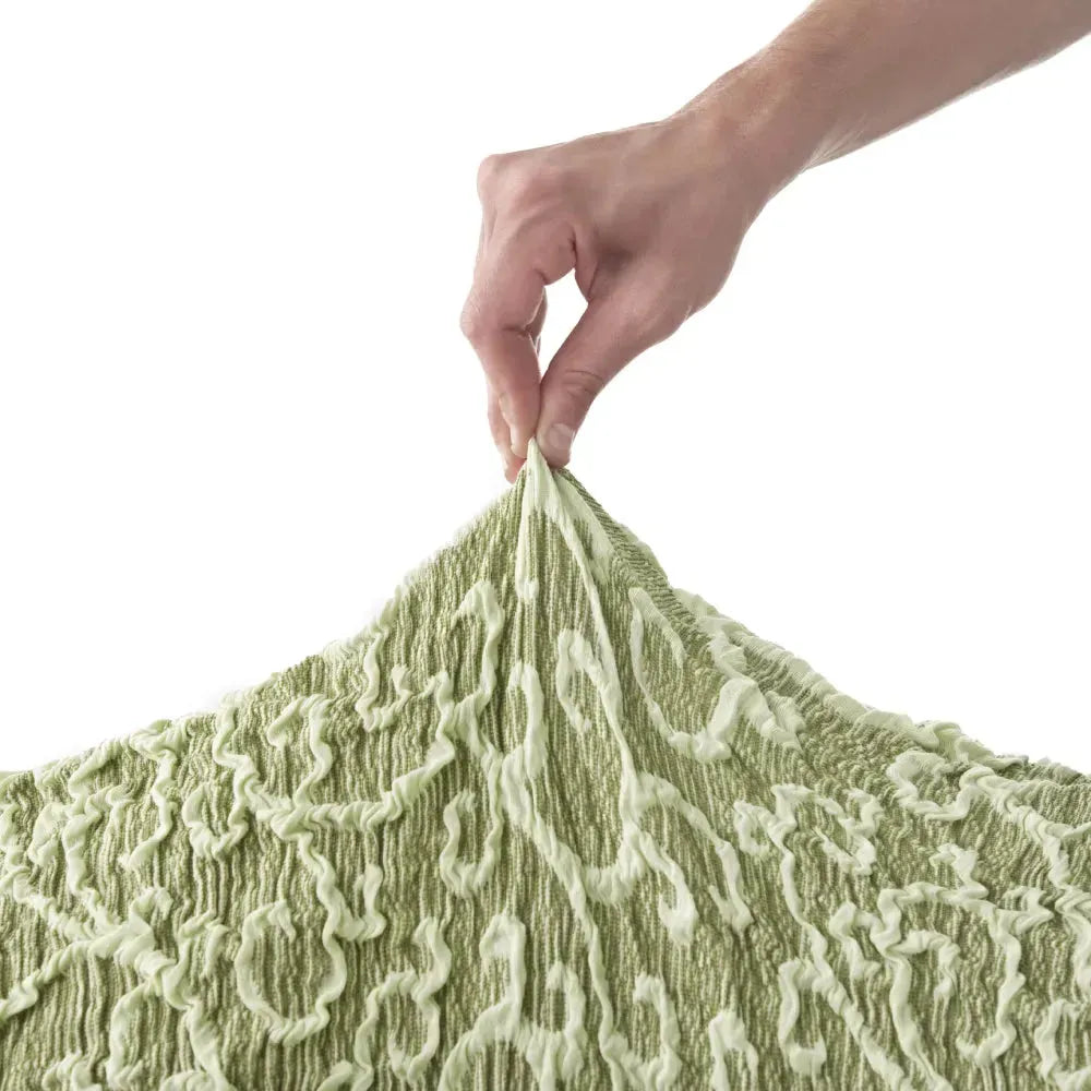 Medium Ottoman Slipcover - Jacquard 3D Collection | Stylish Furniture Cover for Living Room, Bedroom & Office Decor
