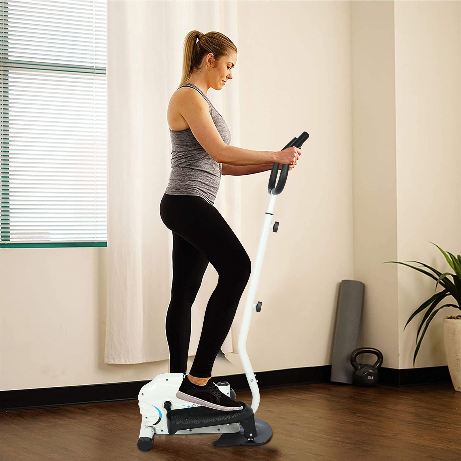 TOHOSP Adjustable LCD Elliptical Machine for Home & Office Workouts
