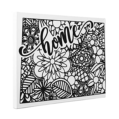 Wyoming Landscape Coloring Canvas - DIY Wall Art for Home & Office Décor - Perfect for Relaxation & Stress Relief
