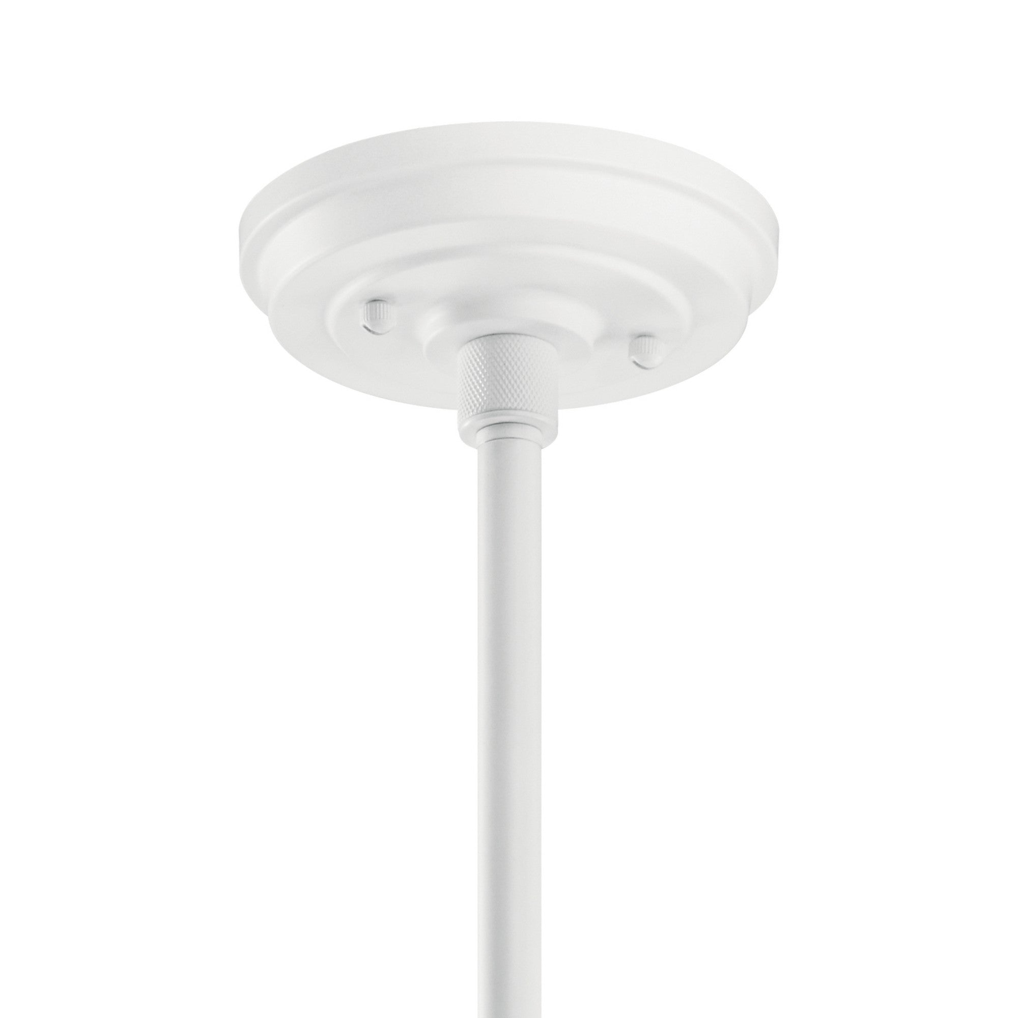 Allenbury 12 Inch Modern Pendant Light Fixture - White Finish for Kitchen Island, Dining Room, or Bedroom Lighting