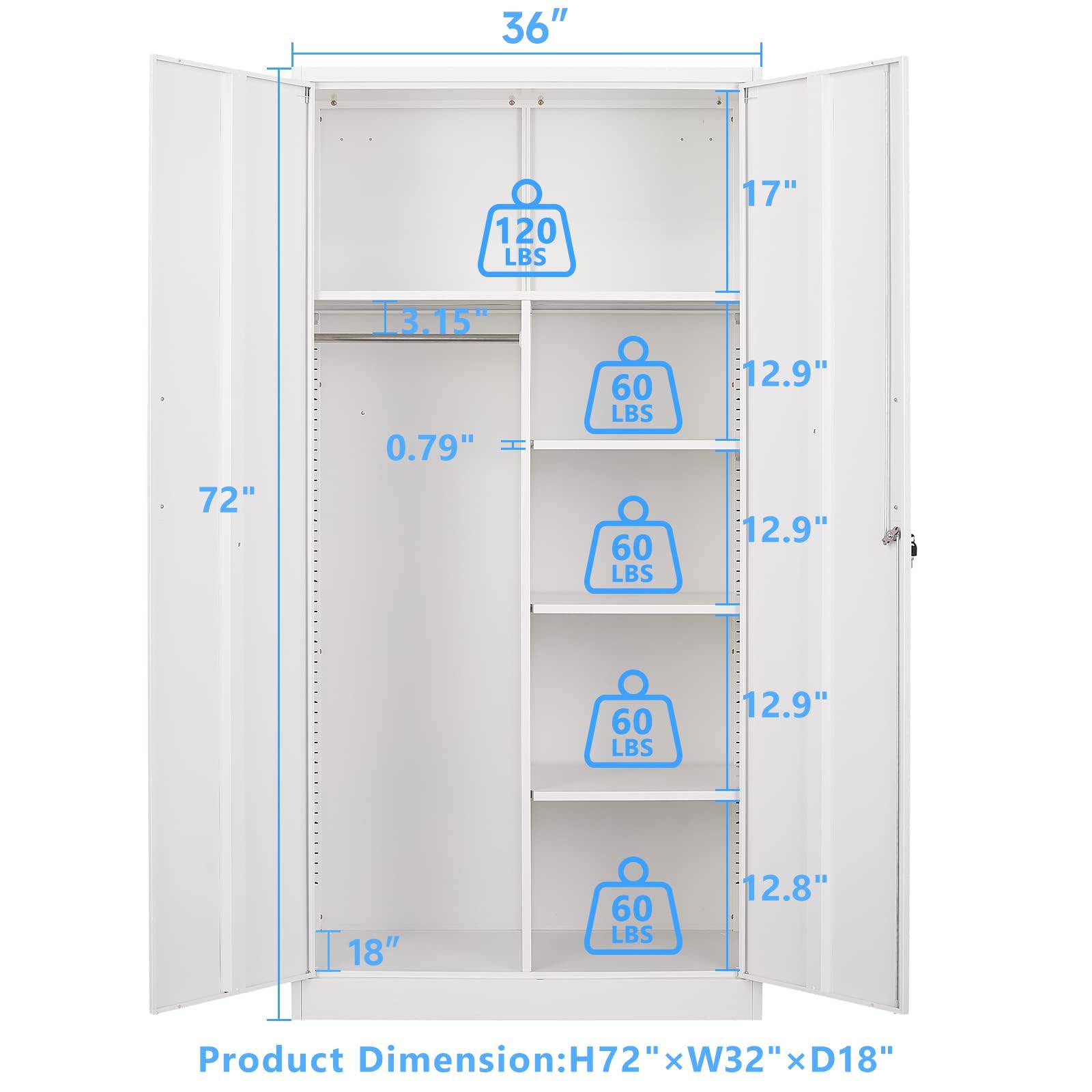 STANI Lateral File Cabinet - Metal Storage Cabinet with Adjustable Shelf & Lockable Drawer | Home Office & School Filing Solution | Perfect for Document Organization & Office Supplies Storage
