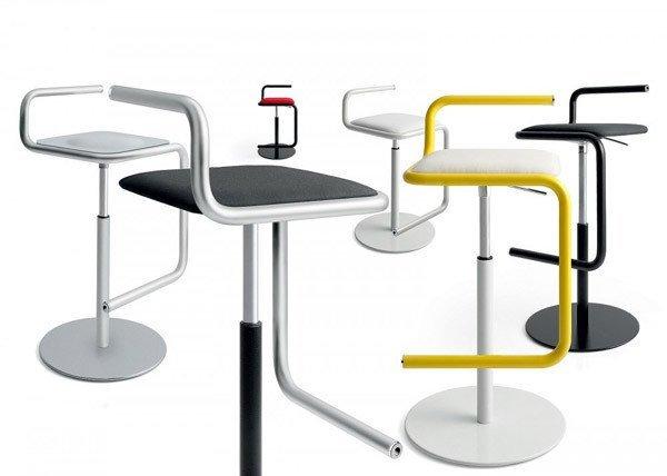 Bross 5-Piece Bar Stool Set - Modern Kitchen & Bar Counter Height Stools for Dining, Entertaining & Home Decor