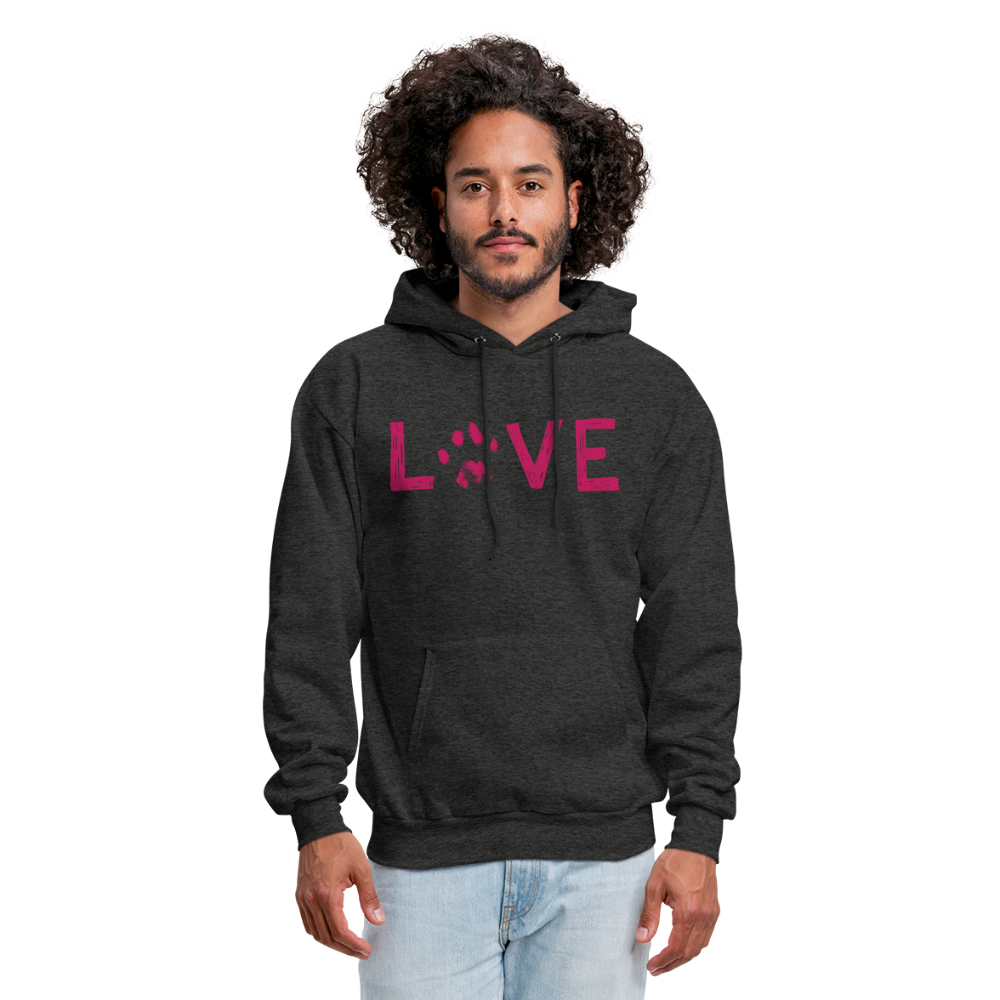 Love Pawprint Classic Hoodie - Cozy Fleece Pullover for Pet Lovers | Perfect for Casual Wear, Dog Walks & Outdoor Adventures