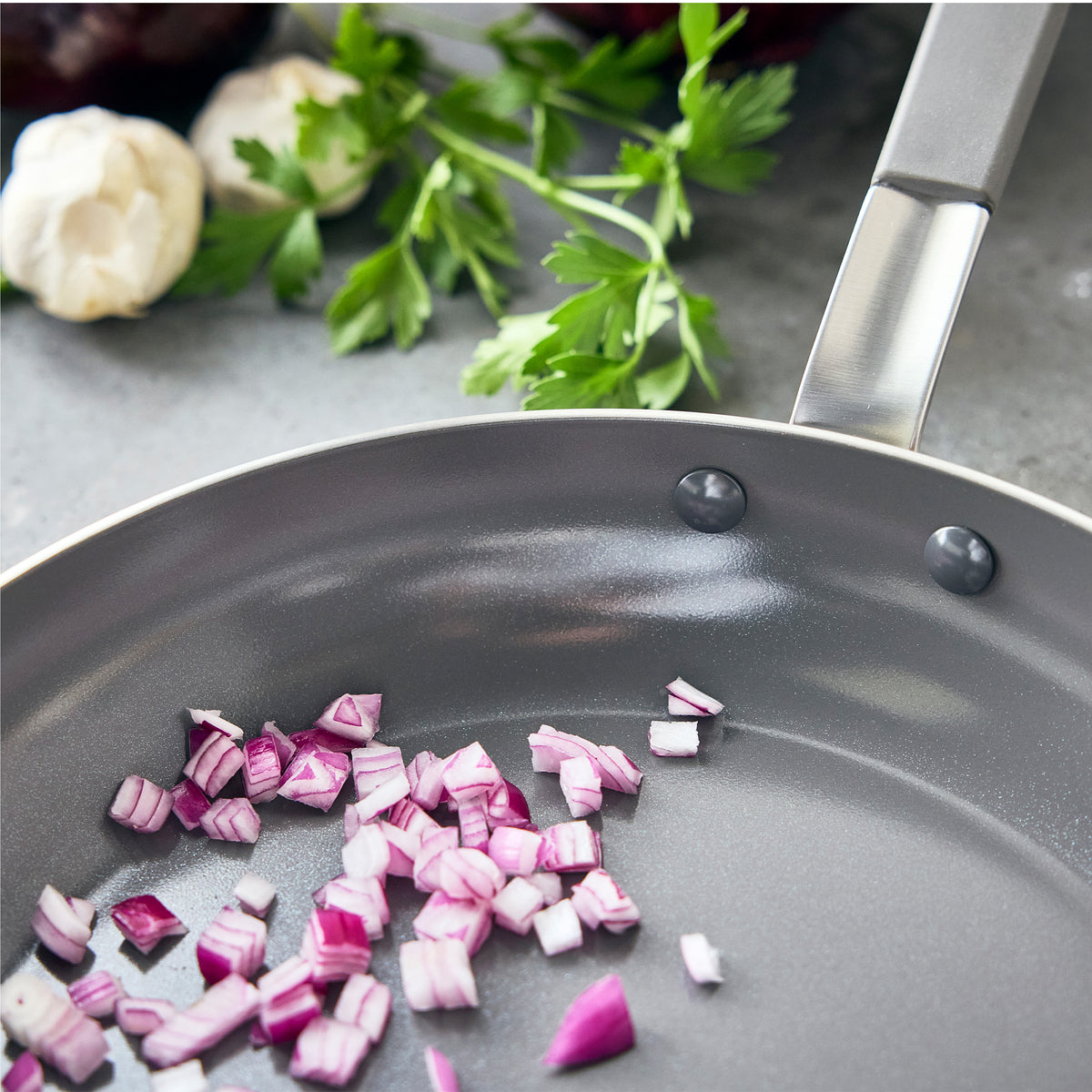 Bobby Flay by GreenPan Stainless Steel 12-Piece Cookware Set - PFAS-Free, Nonstick, Uncoated | Perfect for Healthy Cooking, Frying & Baking in Modern Kitchens