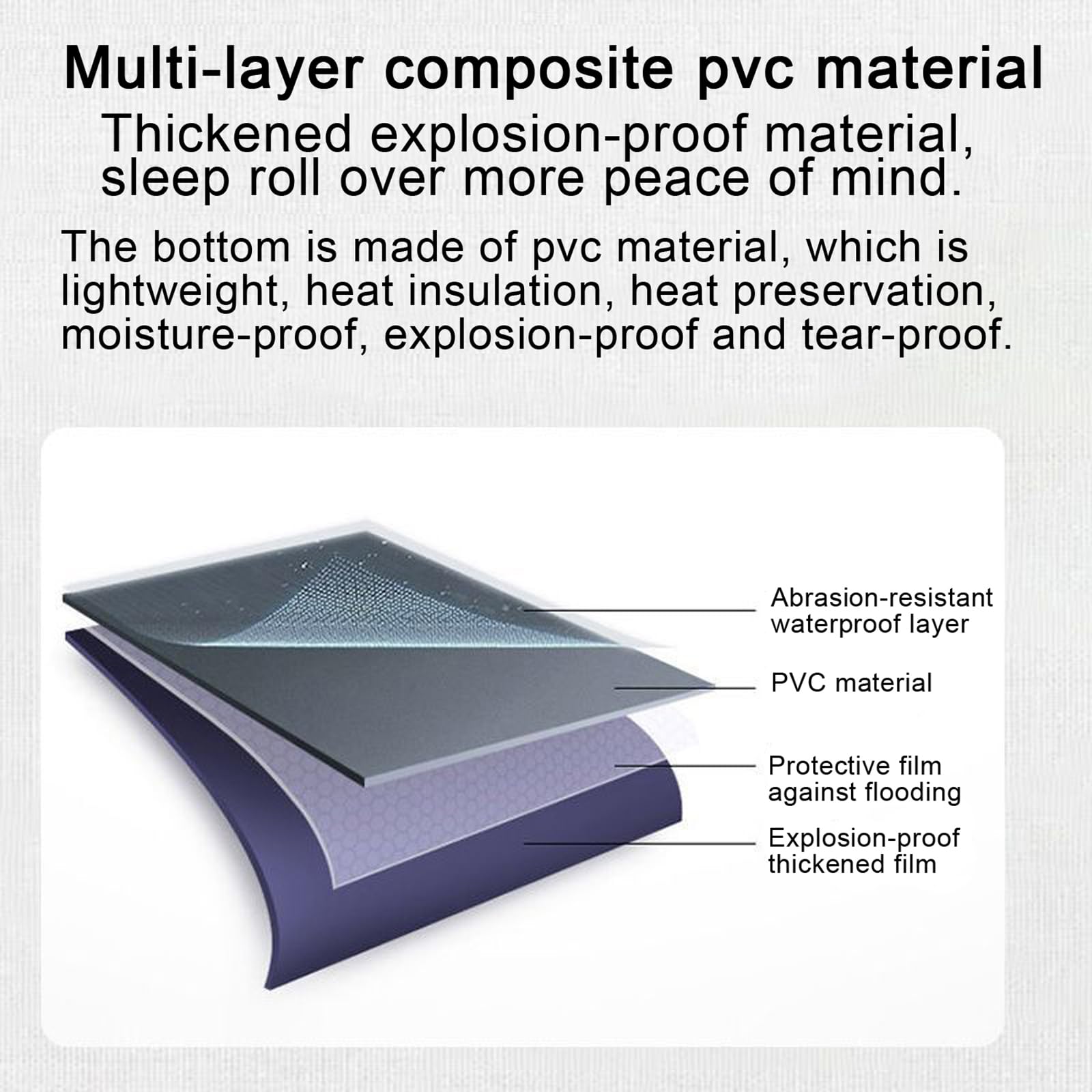 Twin Size Inflatable Air Mattress with Built-in Pump - Thickened Portable Blow Up Bed for Camping, Home Guest & Travel - Perfect for Tent Camping, Truck Beds, Hiking & Emergency Sleeping (Grey)