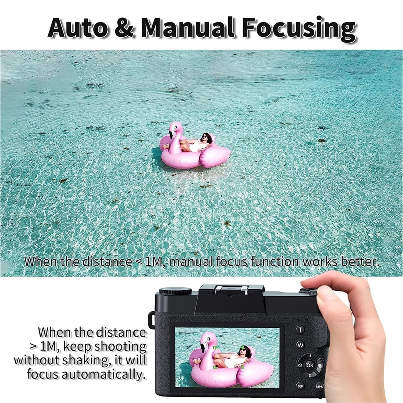 **MZZYG 56MP 4K Digital Camera with Auto Focus, WiFi & 3