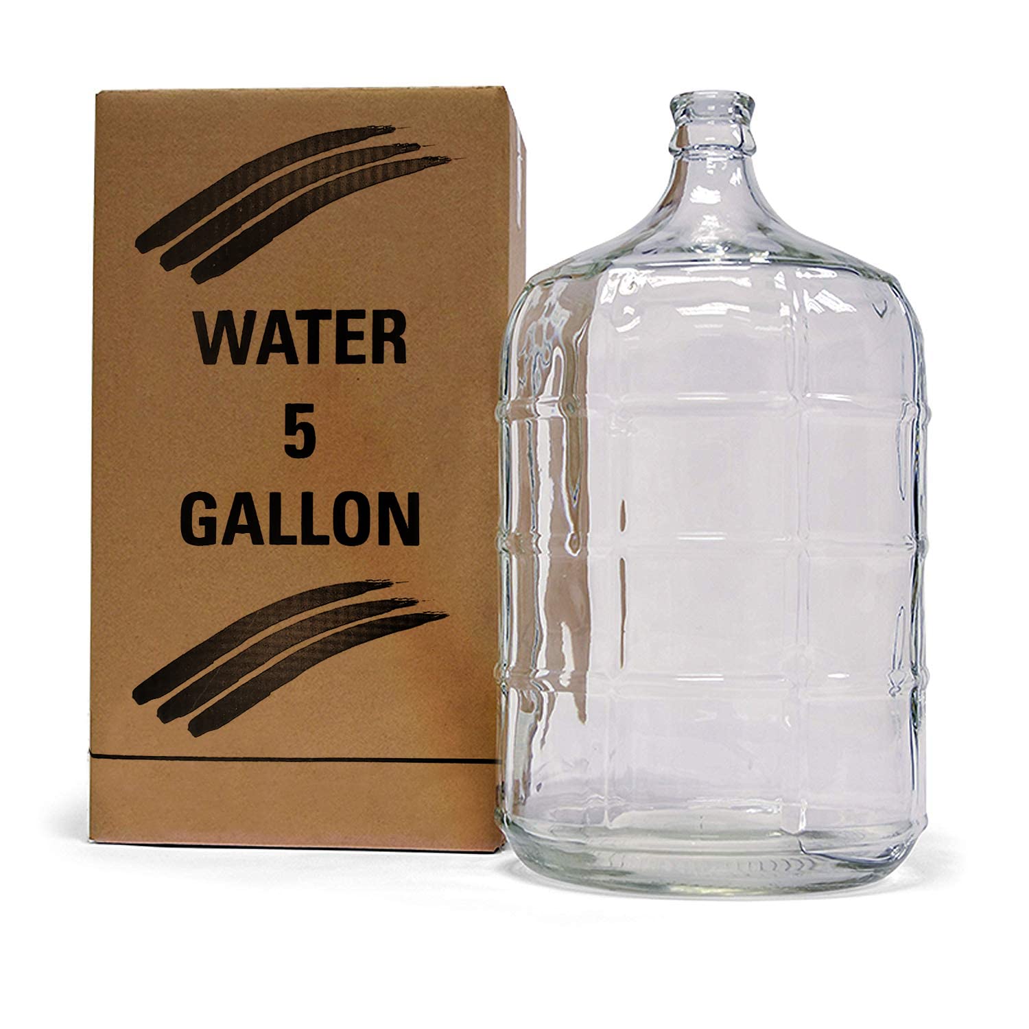 HomArt 5 Gallon Glass Water Jug with Spigot - BPA Free, Clear Glass Beverage Dispenser for Parties, Events & Home Use - Perfect for Lemonade, Iced Tea & Cold Drinks