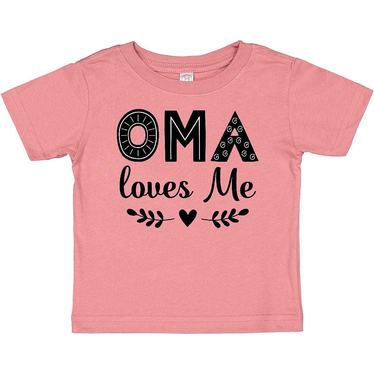 Inktastic Oma Baby Clothes - Soft Cotton Baby T-Shirt for Newborns & Infants - Cute & Comfortable Outfit for Playtime, Family Photos & Everyday Wear