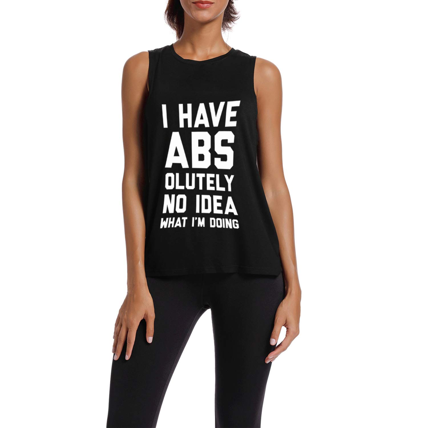 Women's Workout Tank Tops - Breathable Racerback Gym Shirts for Fitness & Yoga | Lightweight Sleeveless Activewear for Running, Training & Summer Workouts (Black)