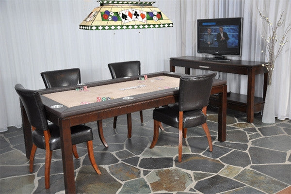 Premium Canada Billiard La Condo Poker Table - 84 Inch Dining & Game Table for Home, Casino Nights & Poker Parties | Multi-Functional for Dining, Card Games & Entertainment