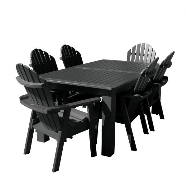 Hamilton Adirondack 7-Piece Rectangular Outdoor Dining Set - Patio Furniture for Backyard, Garden & Poolside Dining