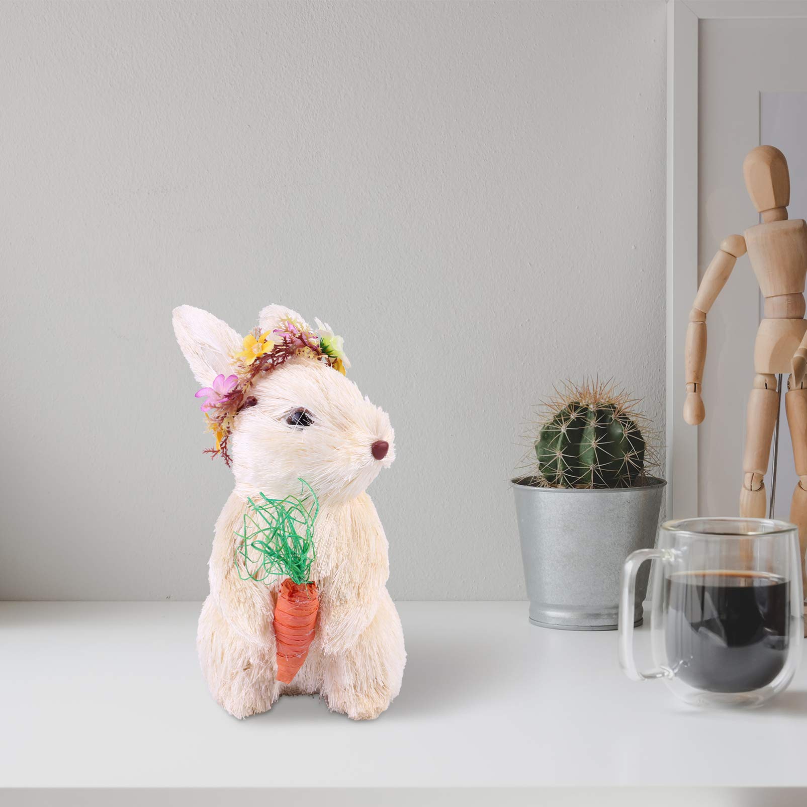 ABOOFAN Mini Bunny Foam Figurine - Cute Desk Decor for Office, Home & Kids Room | Stress Relief Toy & Collectible Gift for Bunny Lovers