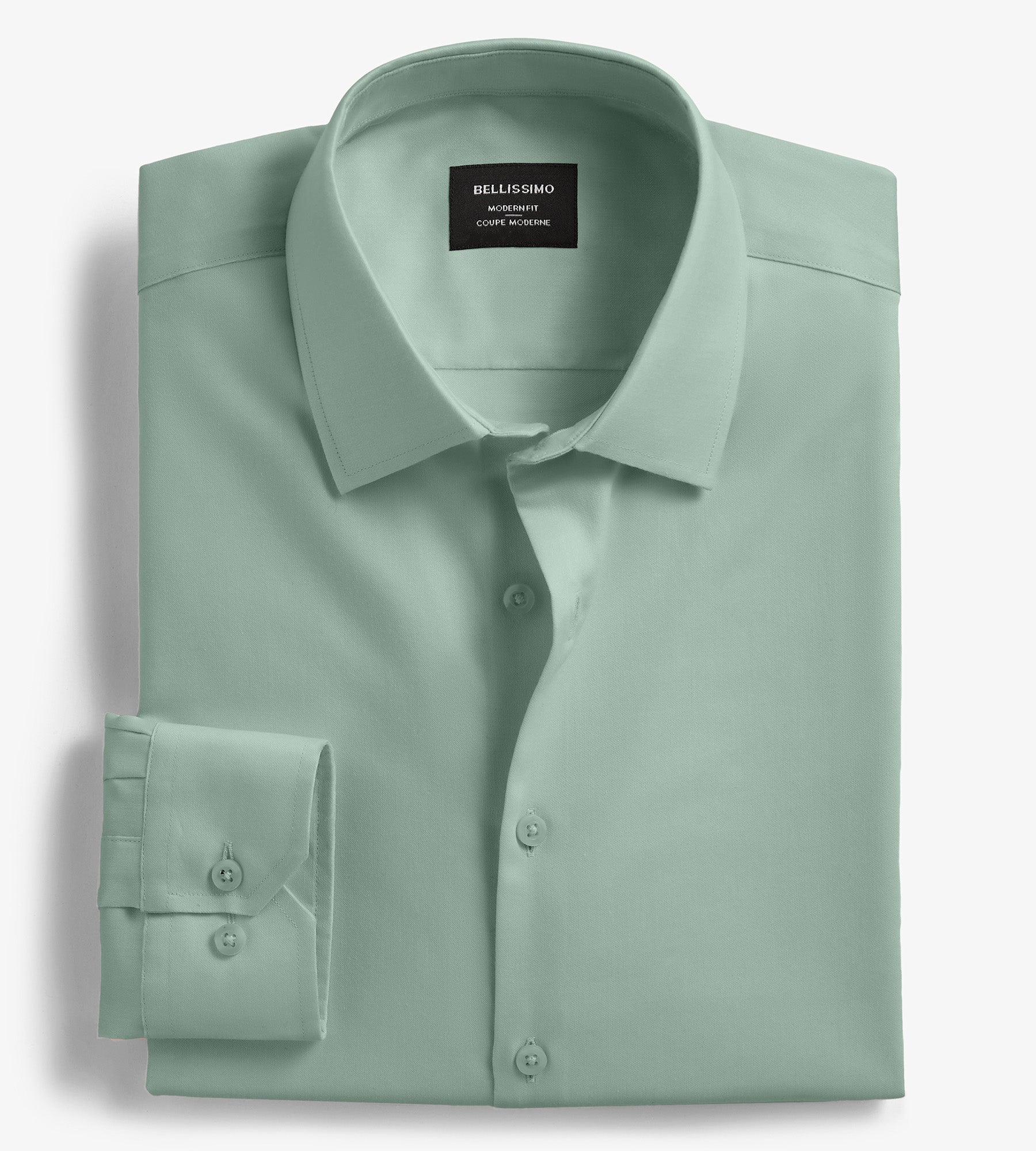 Modern Fit Non-Iron Sateen Dress Shirt for Men - Wrinkle-Free Business & Formal Wear - Perfect for Office, Interviews & Special Occasions