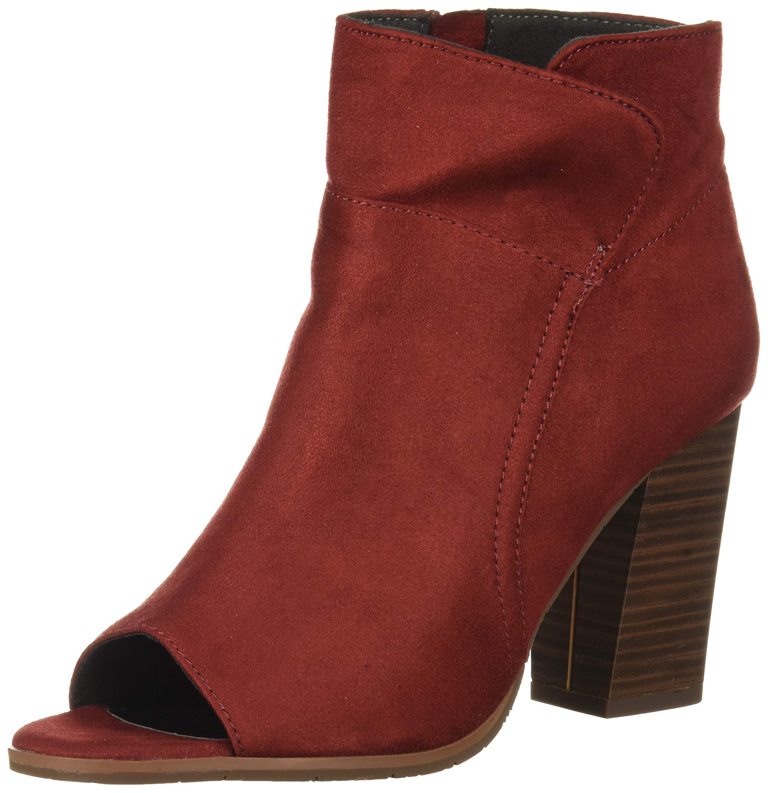 BC Footwear Women's Scale Ankle Boot - Comfortable Chunky Heel Booties for Women | Fashionable Fall & Winter Shoes | Perfect for Office, Date Night & Casual Outfits