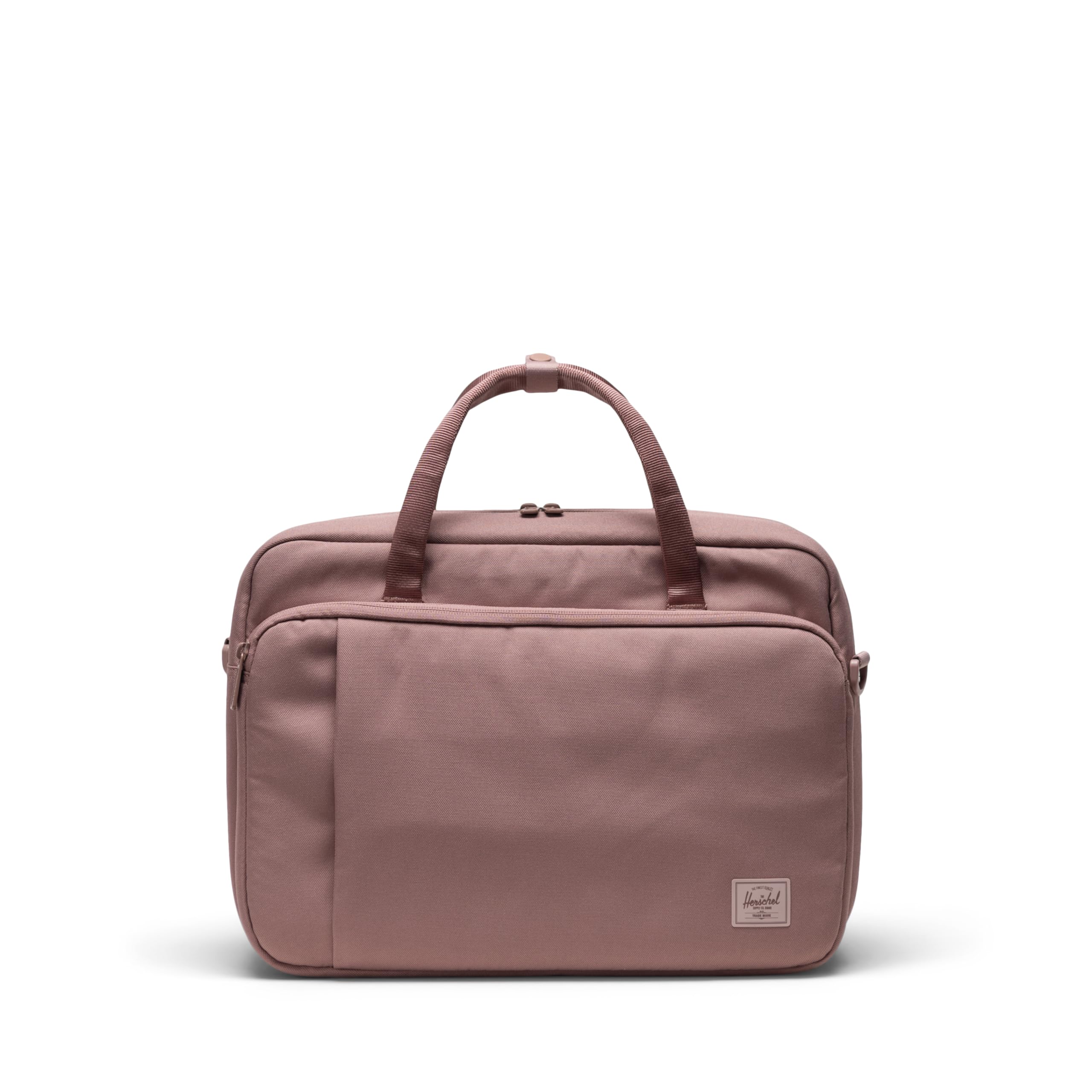 Herschel Gibson Messenger Tech Laptop Bag - Ash Rose Tonal Crossbody Bag for Work, School & Travel | Water-Resistant & Durable Design