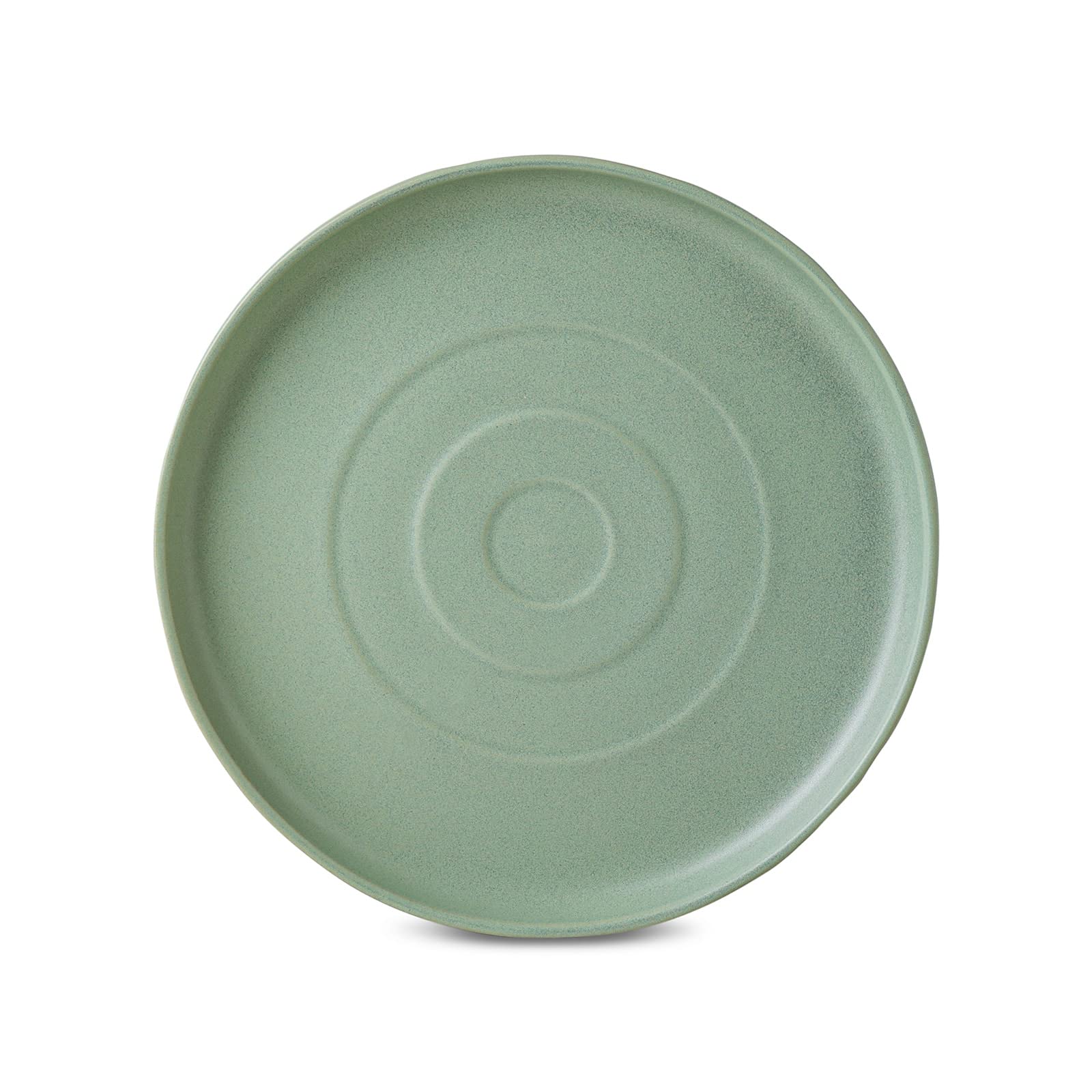 Mercer Project SHOSAI 16-Piece Stoneware Dinnerware Set - Modern Plates & Bowls Set for 4, Sage Green - Elegant Tableware for Everyday Dining, Dinner Parties & Home Decor