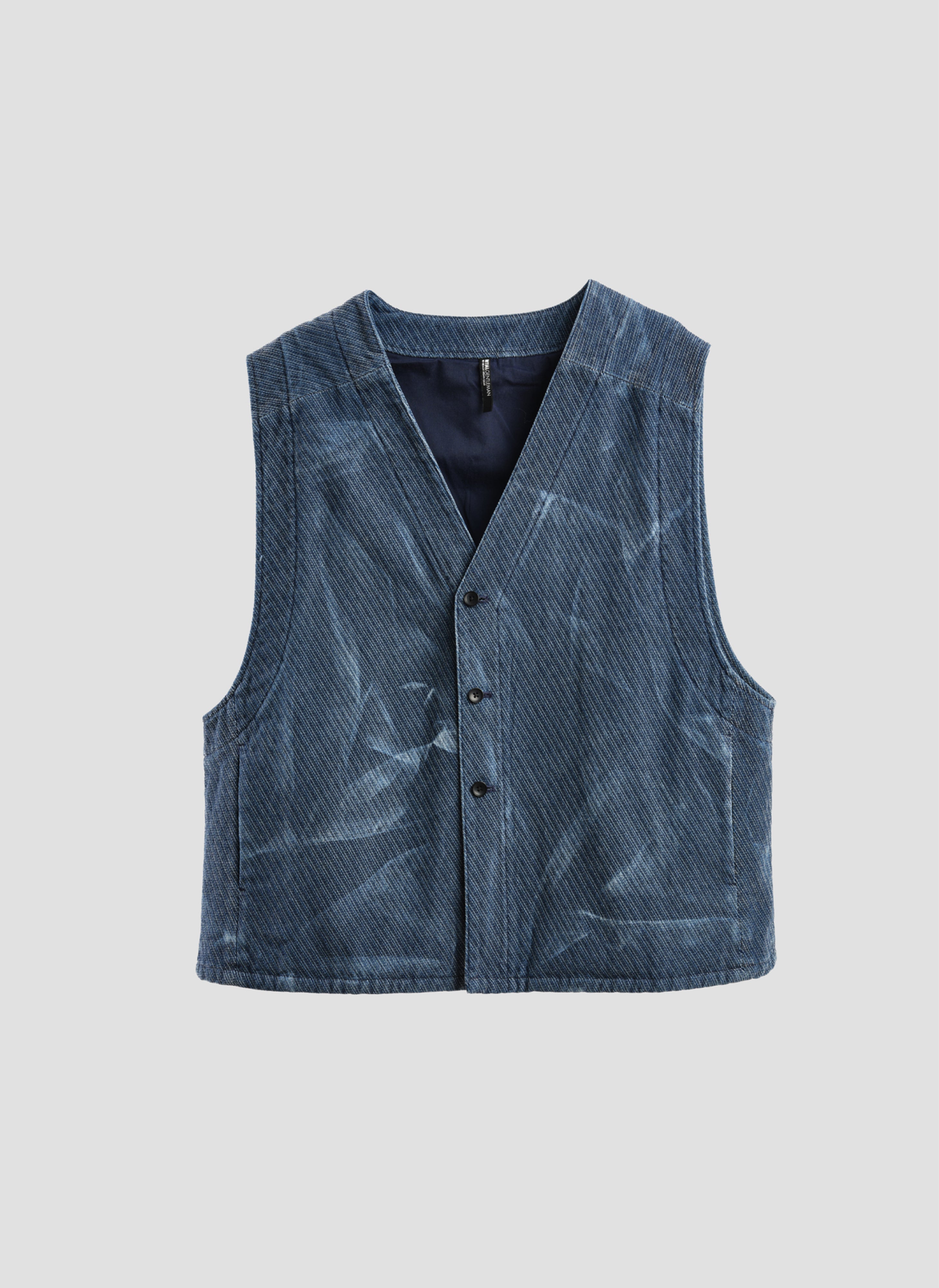 Stylish Indigo Cotton Polyester Jersey Waistcoat Vest for Men & Women | Comfortable Stretch Fabric | Perfect for Casual Wear, Office Outfits & Layering