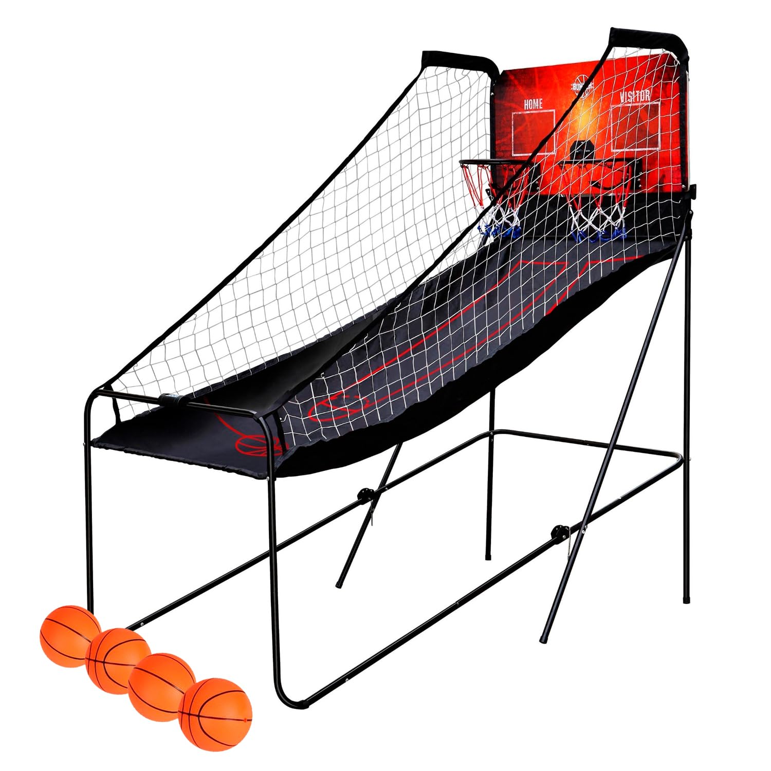 BUMBER Multi-Player Basketball Arcade Game - Double Shot Hoop with Digital Score Counter & 8 Fun Modes | Perfect for Family Game Nights, Parties & Indoor Sports Fun