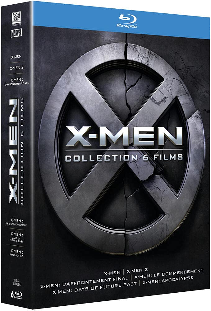 X-Men 6-Movie Blu-Ray Collection Box Set - X-Men, X2, The Last Stand, Days of Future Past, First Class, Apocalypse (Region A/B/C) - Perfect for Marvel Fans & Movie Night Marathon