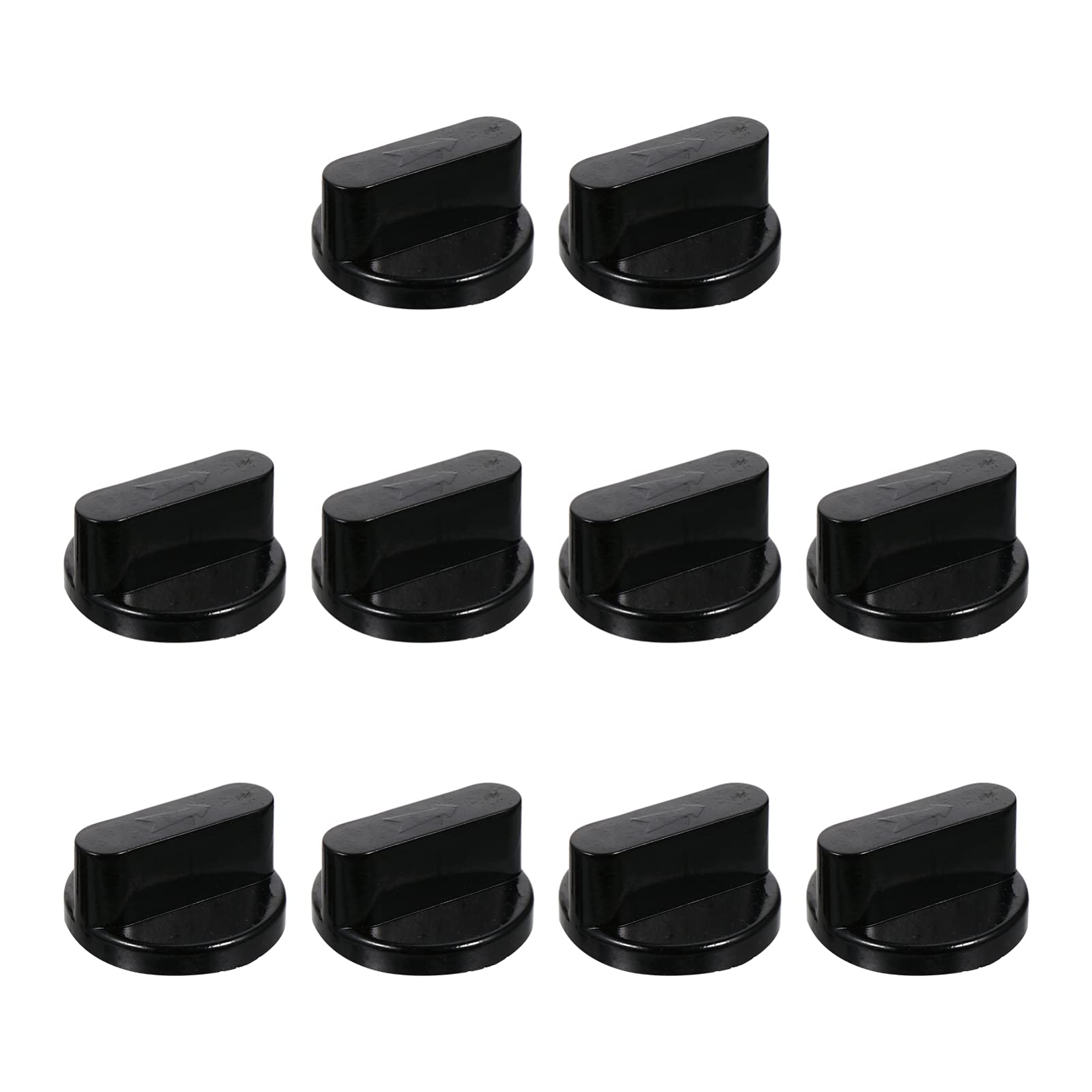 Hemoton 10-Piece Gas Stove Knob Replacement Set - Durable Plastic Stove Switch for Home Appliances - Perfect for Gas Range Repair & Kitchen Upgrades