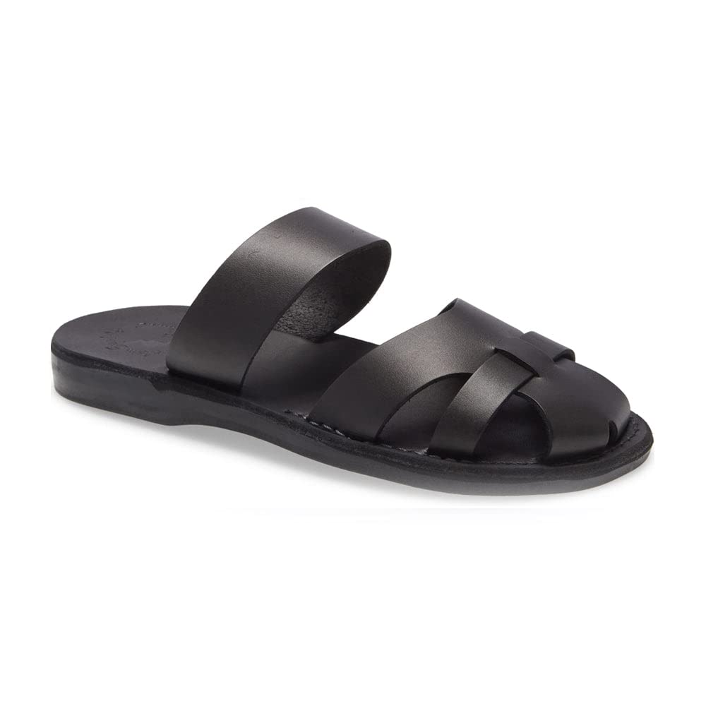 Adino Men's Leather Closed Toe Sandals - Comfortable & Stylish Casual Footwear for Walking, Travel & Outdoor Activities
