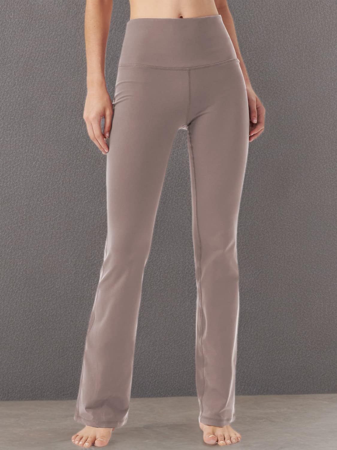 Women's High Waist Bootcut Yoga Pants with Hidden Pockets - Tummy Control Workout & Dress Pants for Office, Yoga & Casual Wear