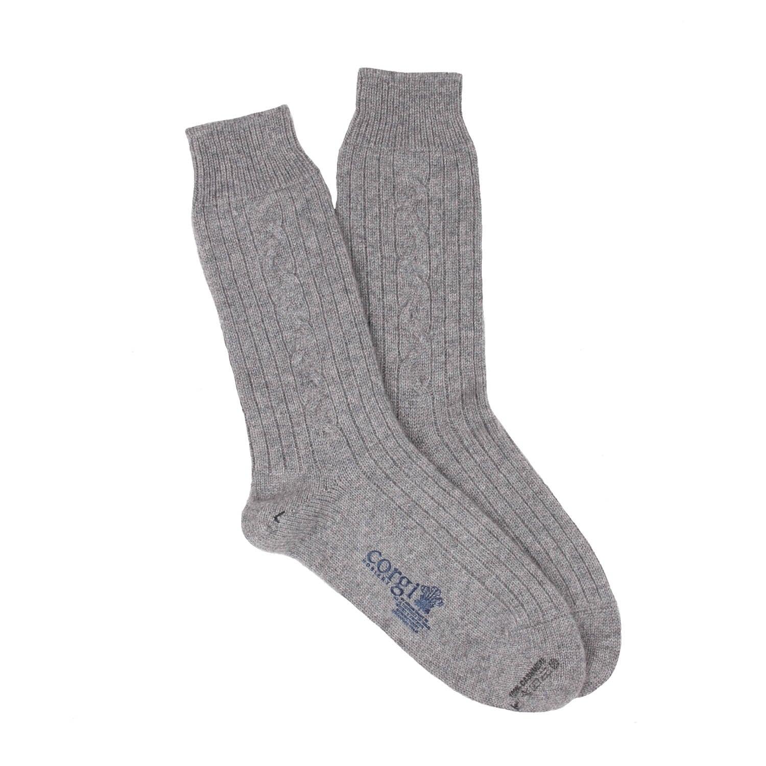 Handmade Pure Cashmere Socks for Women - Soft & Warm Single Cable Knit Winter Socks - Perfect for Home, Office & Cold Weather Comfort
