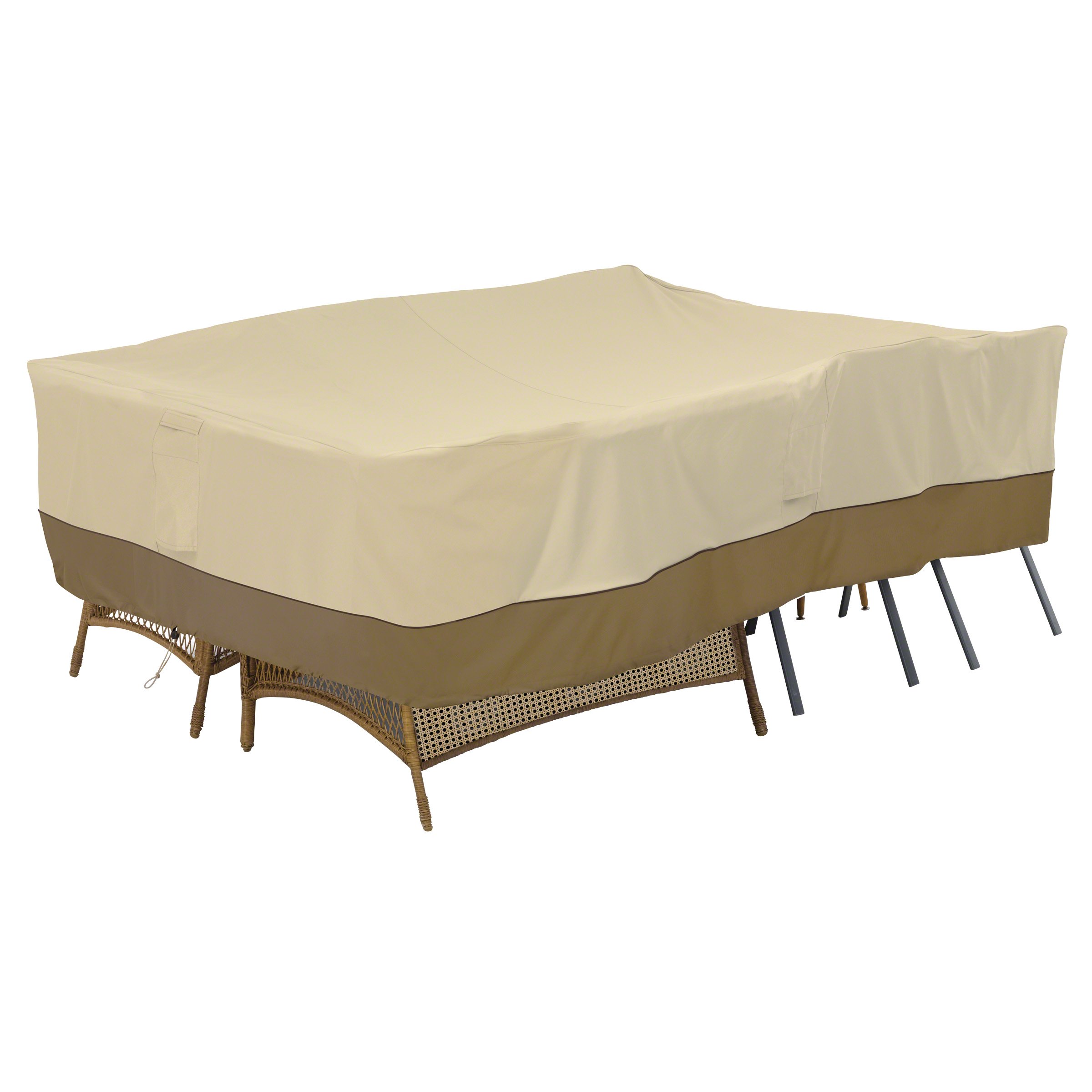 Classic Accessories Veranda 80 Inch Water-Resistant Patio Furniture Cover, Durable Outdoor Furniture Protector for Sofa, Chair, and Table, Ideal for Backyard, Deck, and Garden Use