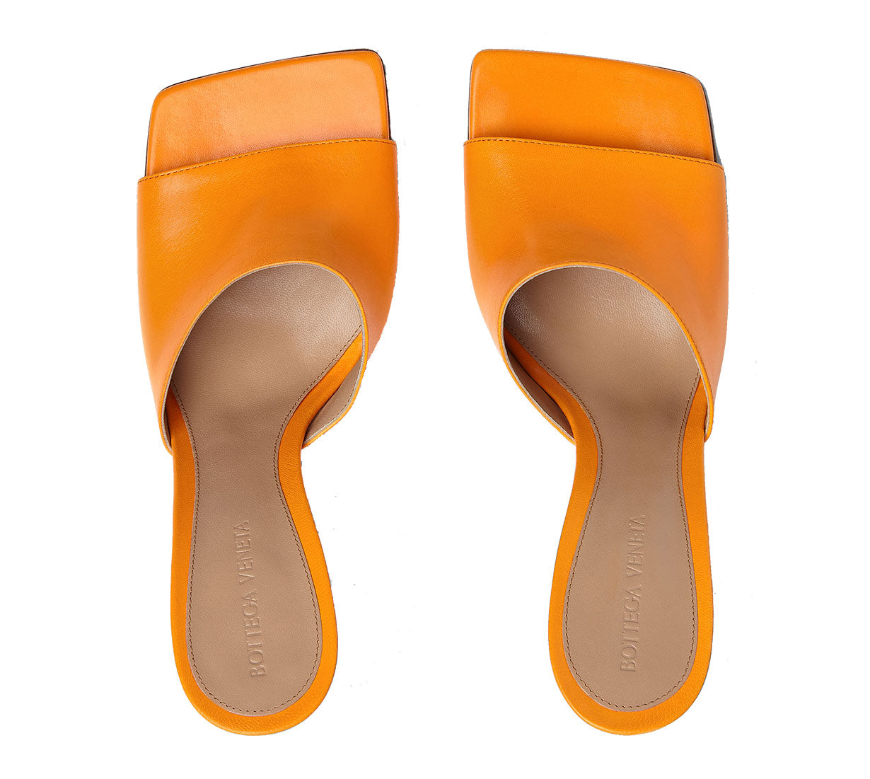 Stretch Mule Sandals for Women - Comfortable Slip-On Orange Sandals with Arch Support | Perfect for Beach, Vacation & Summer Outfits