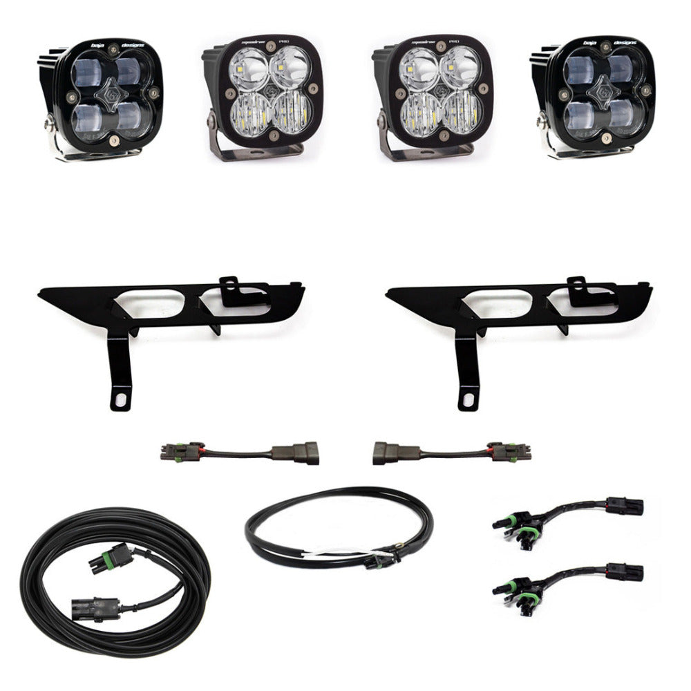 2021-2023 Ford F150 Baja Designs Squadron Pro LED Fog Light Pocket Kit - Off-Road Lighting Upgrade for Enhanced Visibility