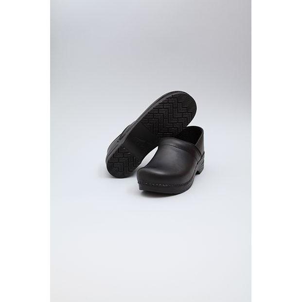 DANSKO Professional Black Leather Clogs for Women - Comfortable Slip-Resistant Work Shoes for Nurses, Chefs & Healthcare Workers