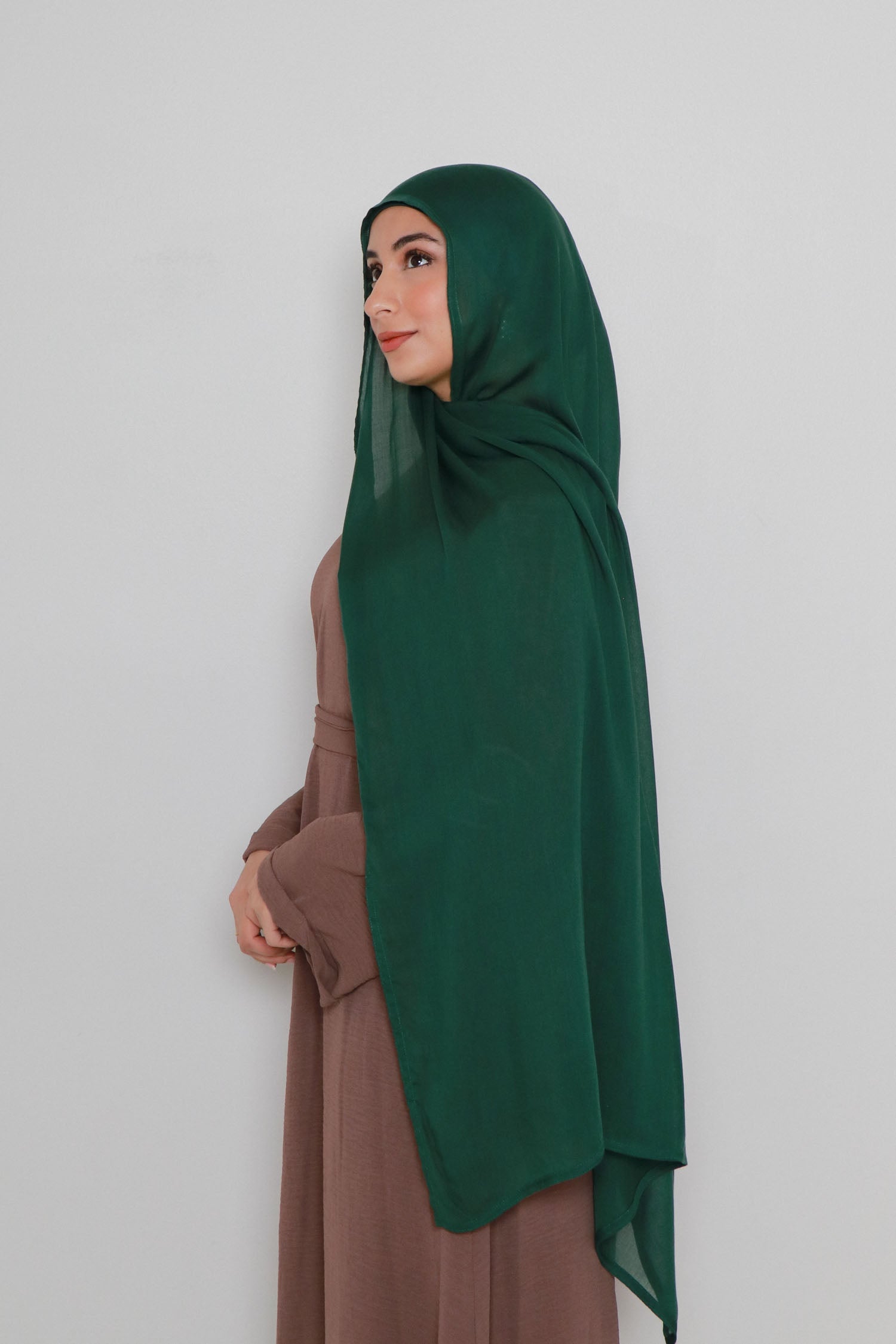 Rima Modal Scarf - Soft & Breathable Emerald Green Wrap - Perfect for Travel, Office & Casual Outfits