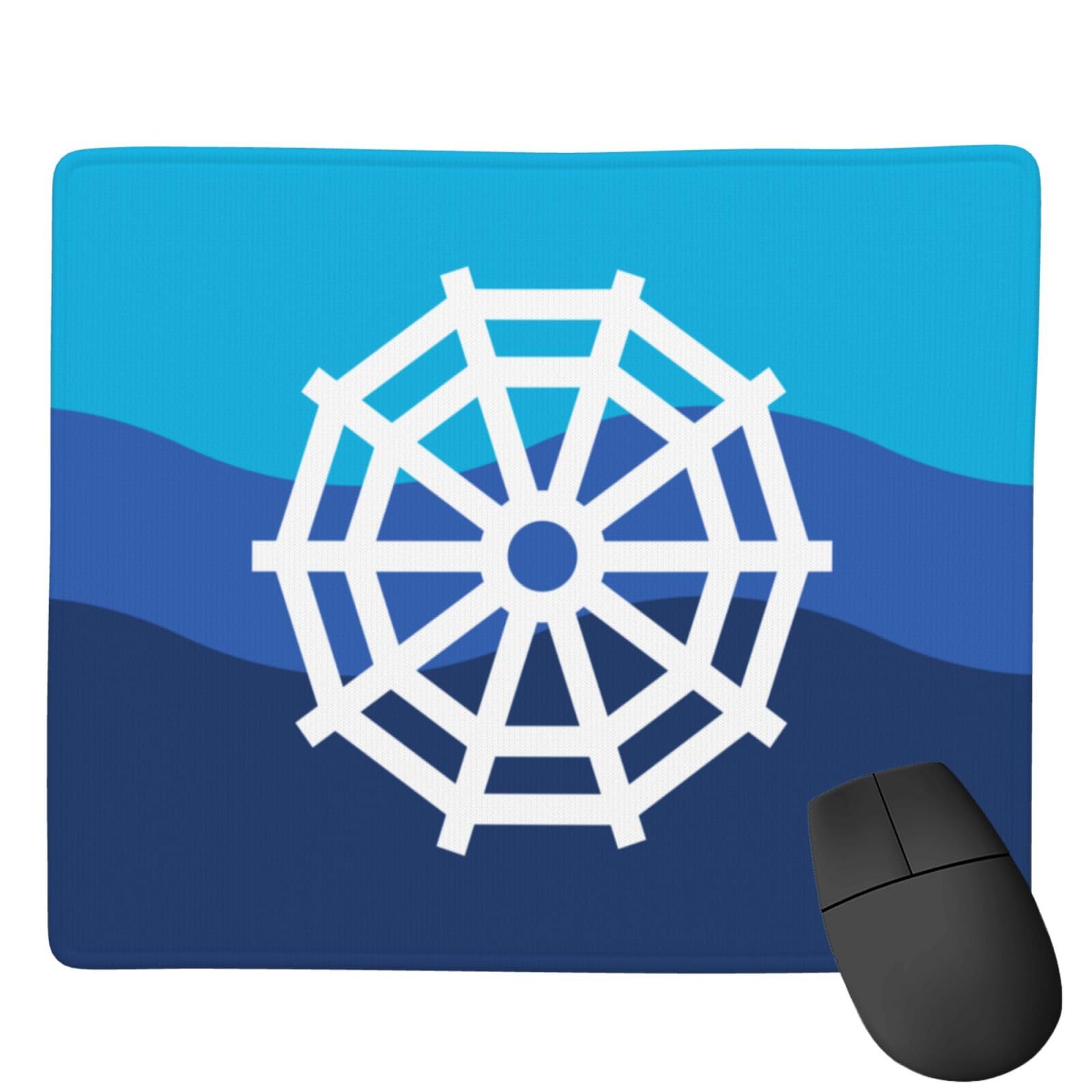 SIYTUAU Riverside Cincinnati Ohio Flag Mouse Pad - Waterproof Non-Slip Rubber Gaming Mousepad (7x9 inches) for Office, Laptop & PC Use - Perfect for Home, Work & Gaming Setups